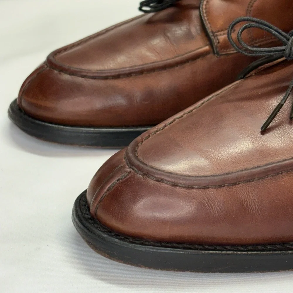 Allen Edmonds Bradley Split Toe Brown‎ Leather Shoes Mens 9.5 D